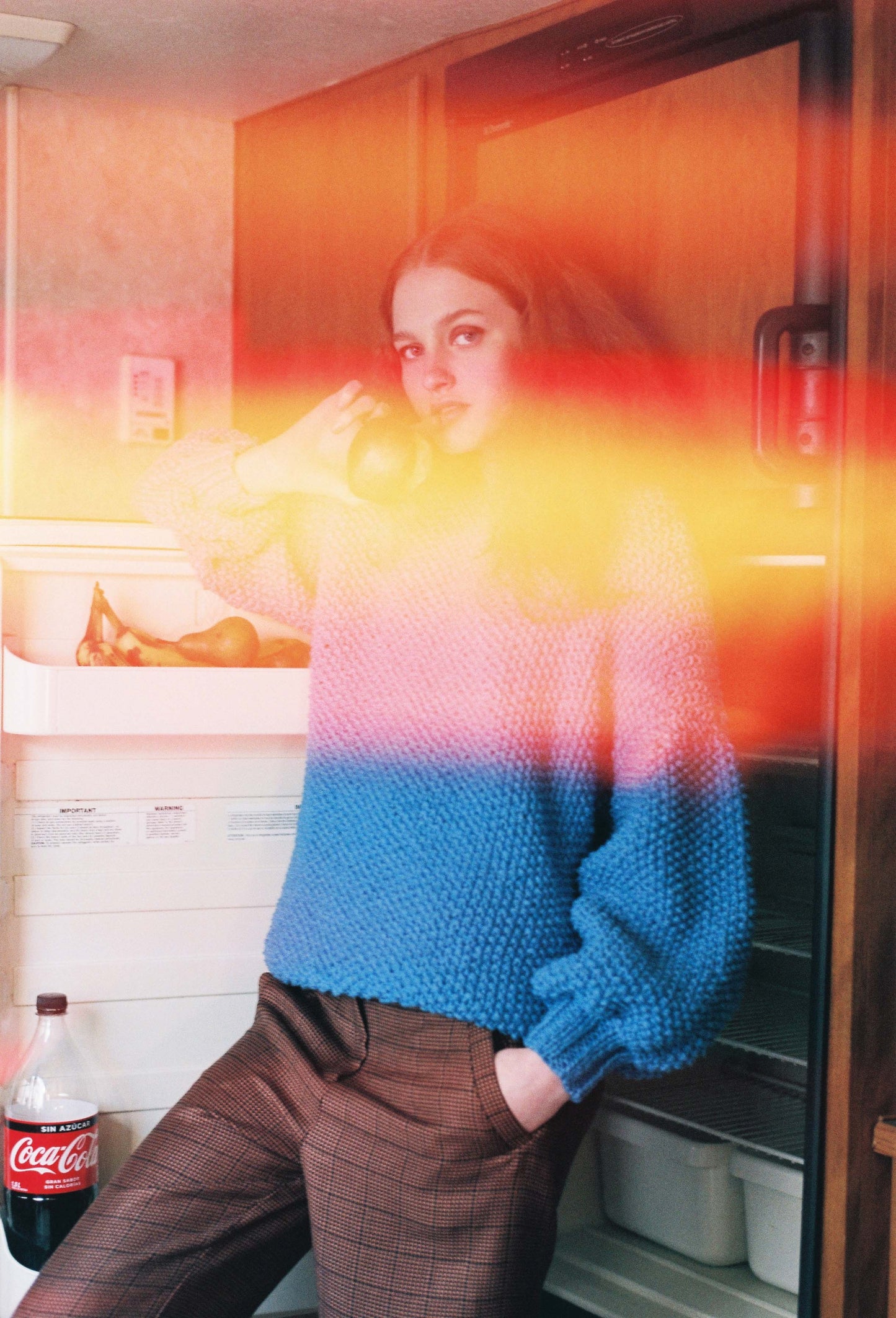 SWEATER MOMA AZUL LARGO CERRADO