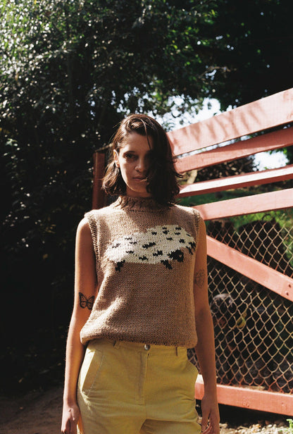 SWEATER SIN MANGAS OVEJAS