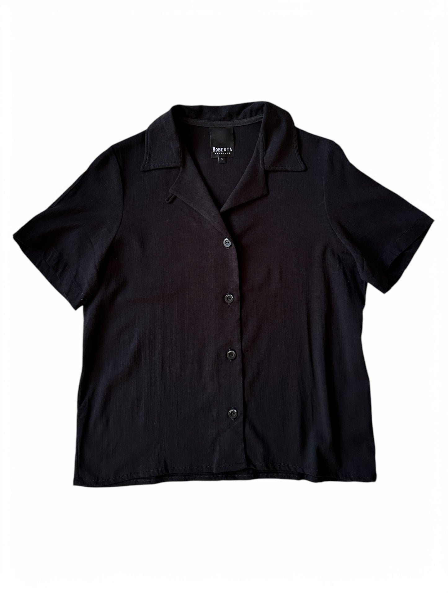 CAMISA GUAYABERA NEGRA