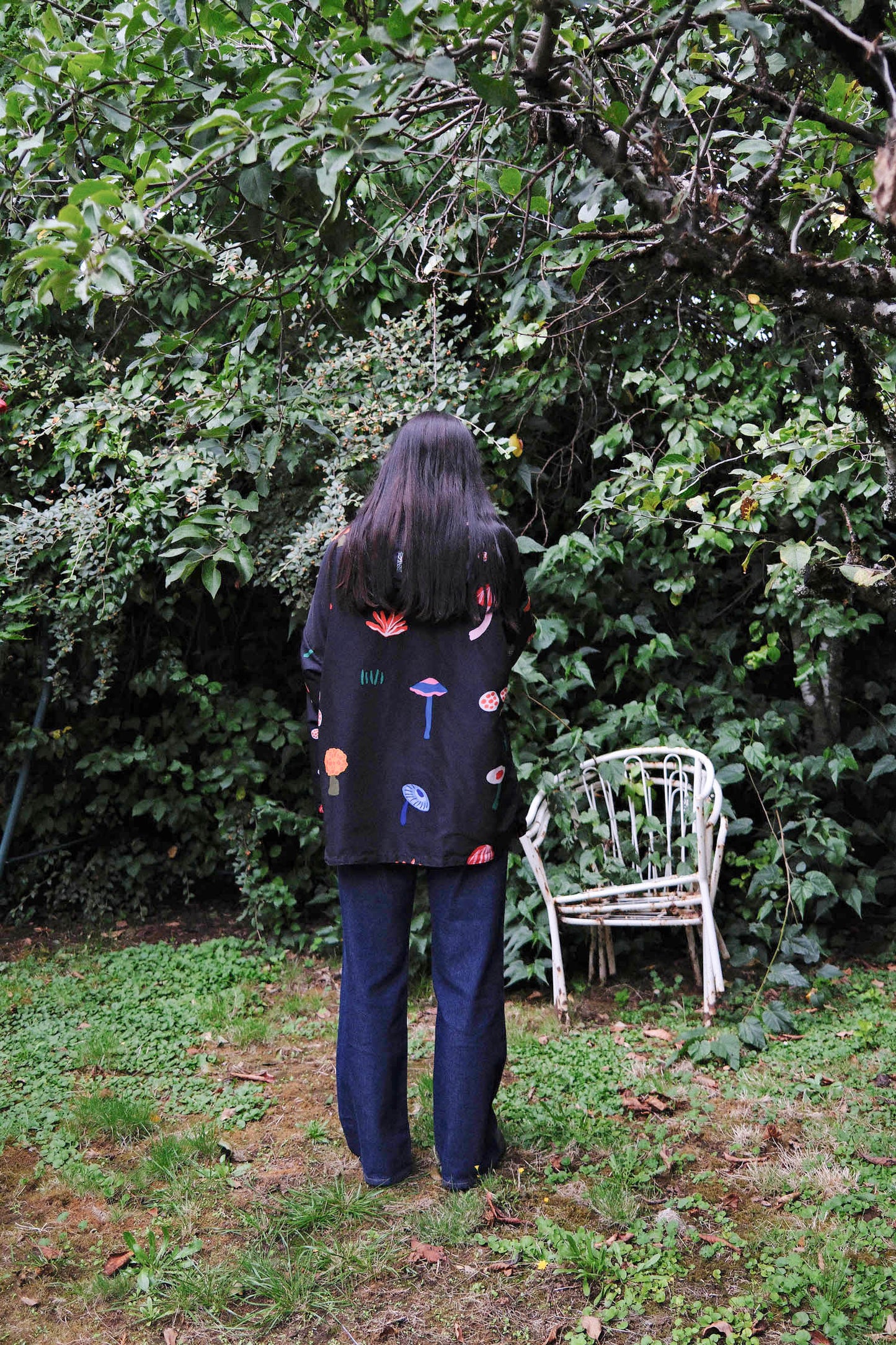 CHAQUETA IMPERMEABLE REVERSIBLE HONGOS/RAYAS