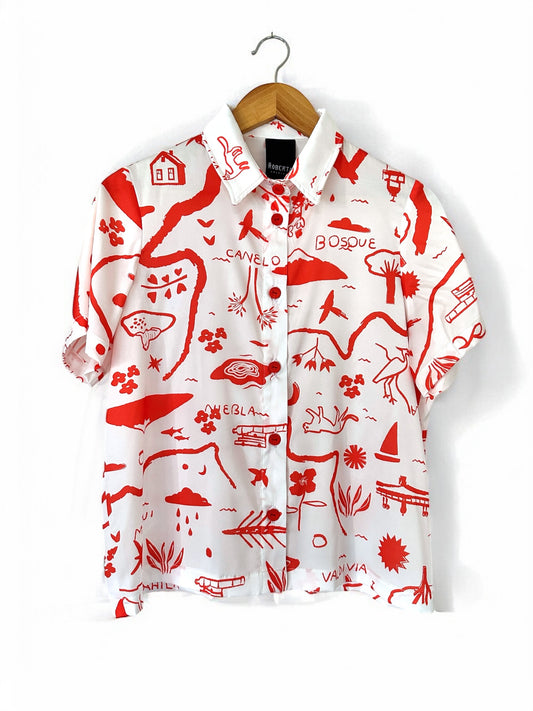 CAMISA BOTONERA MAPA ROJO