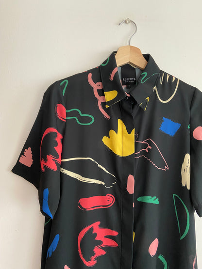CAMISA BOTONERA LARGA SILUETAS