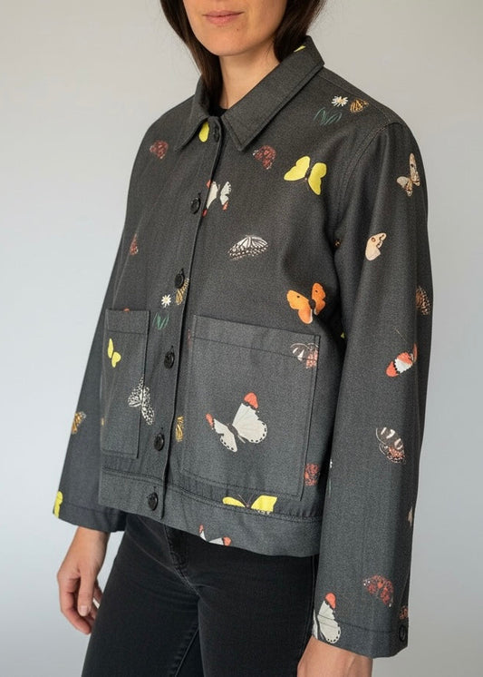 CHAQUETA POOL MARIPOSAS GRAFITO