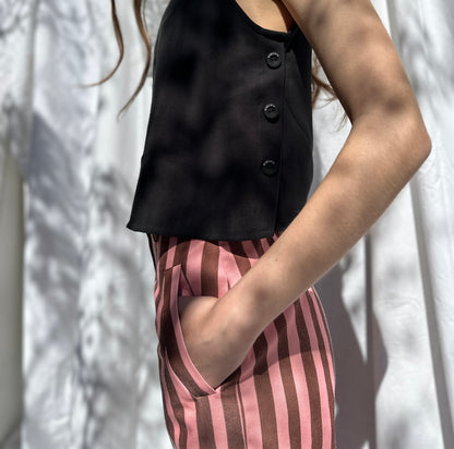 PANTALON TUBO RAYAS