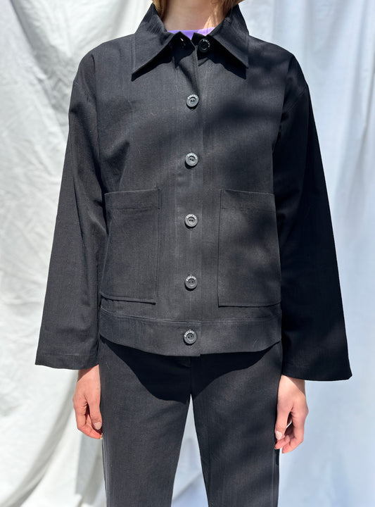 CHAQUETA POOL NEGRA