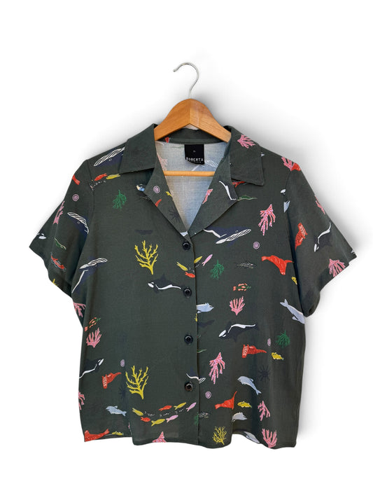 GUAYABERA MARINO GRISACEO