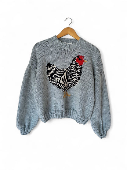 SWEATER GALLINA GRIS AZULADO