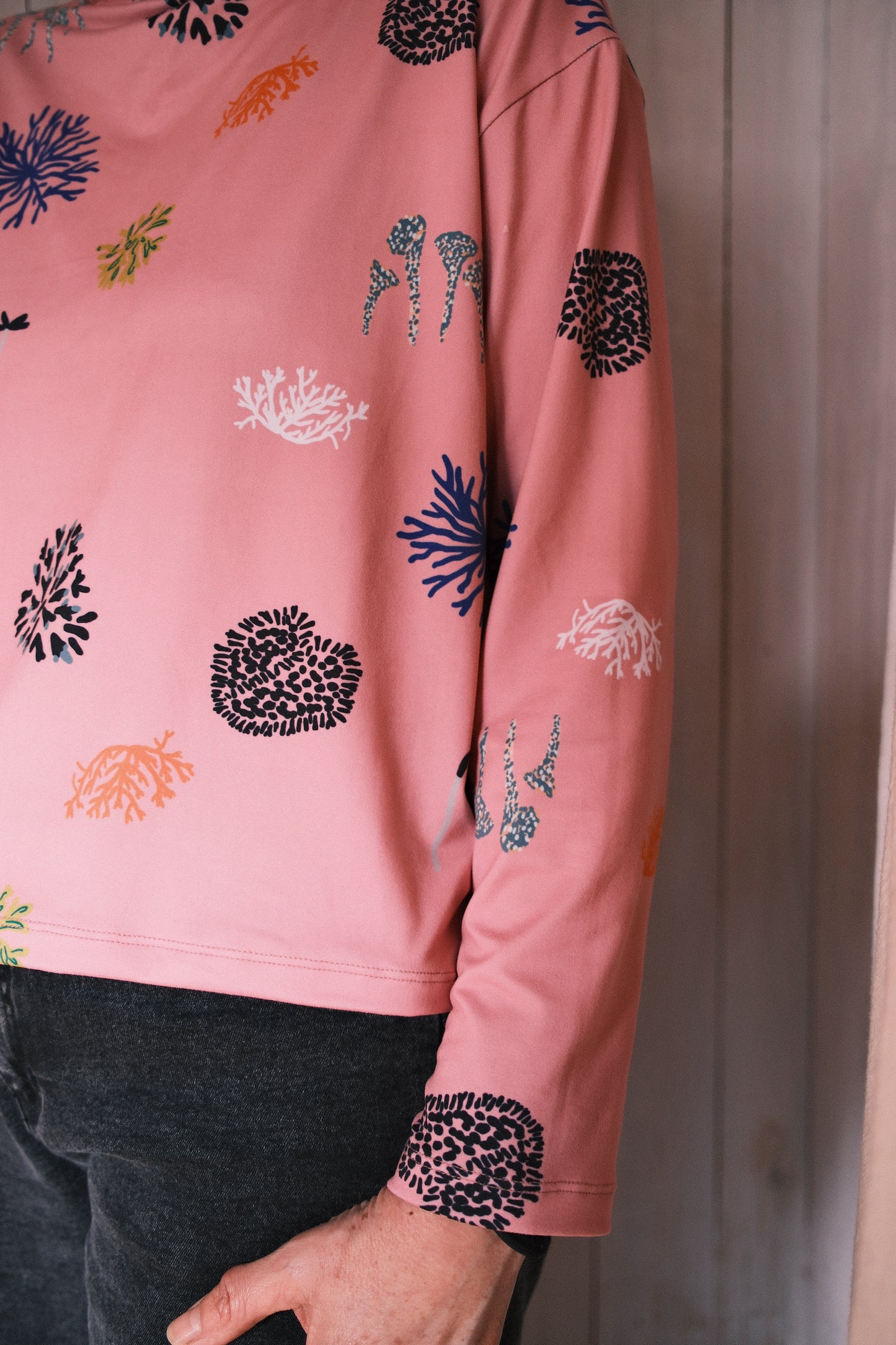 POLERA TORTUGA LIQUENES ROSA