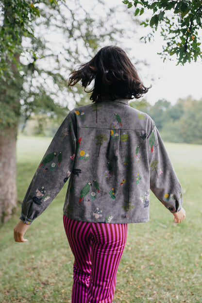 CAMISA DORA COTELE CHOROY GRIS
