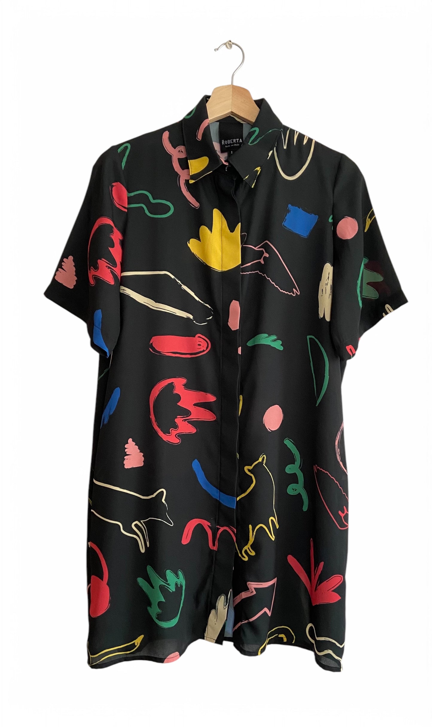 CAMISA BOTONERA LARGA SILUETAS