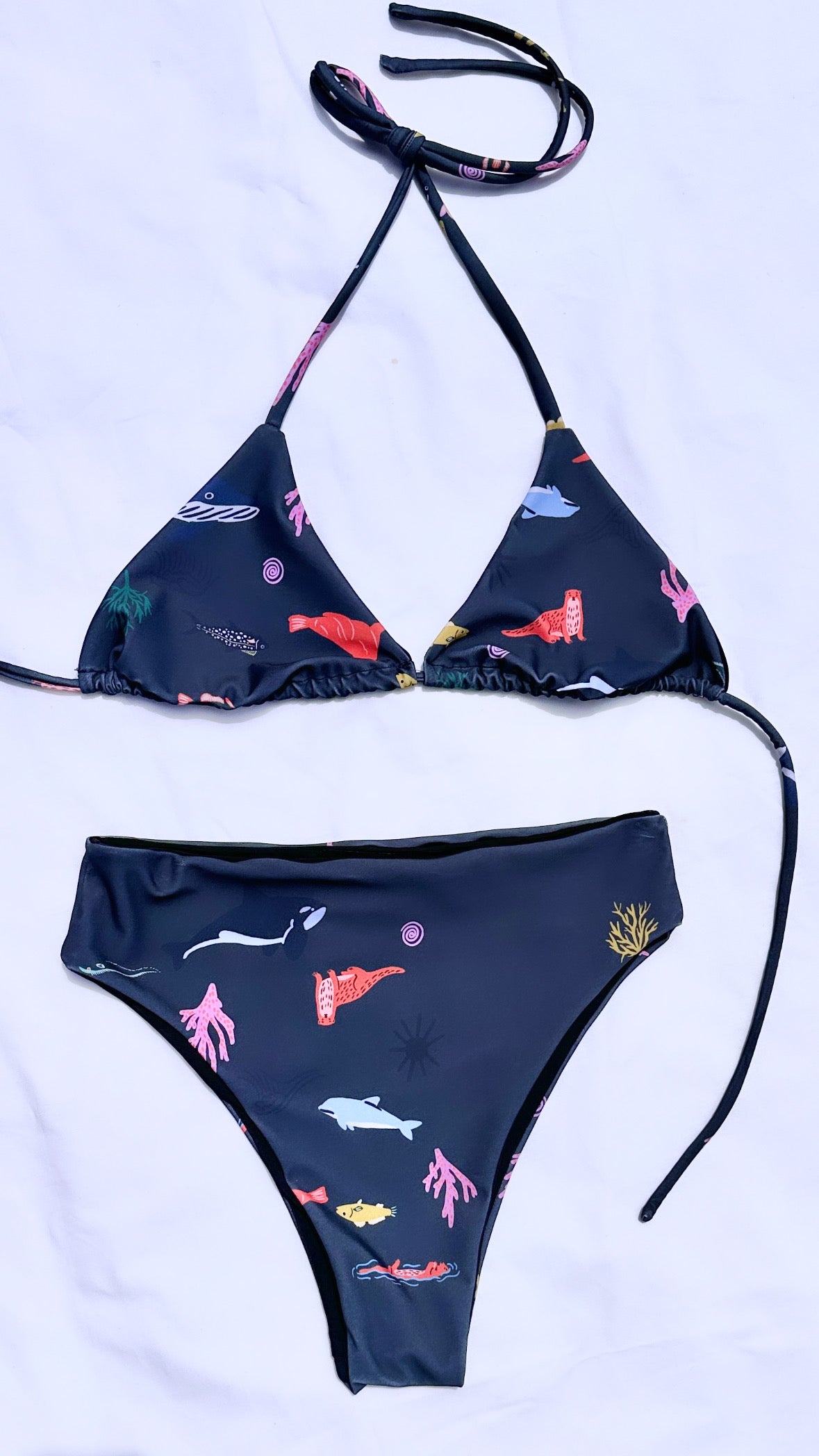 BIKINI MARINO NEGRO GRISACEO