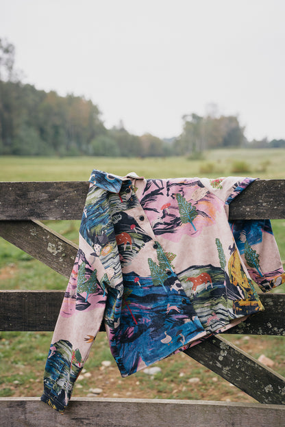 CAMISA DORA COTELE PAISAJE DIA