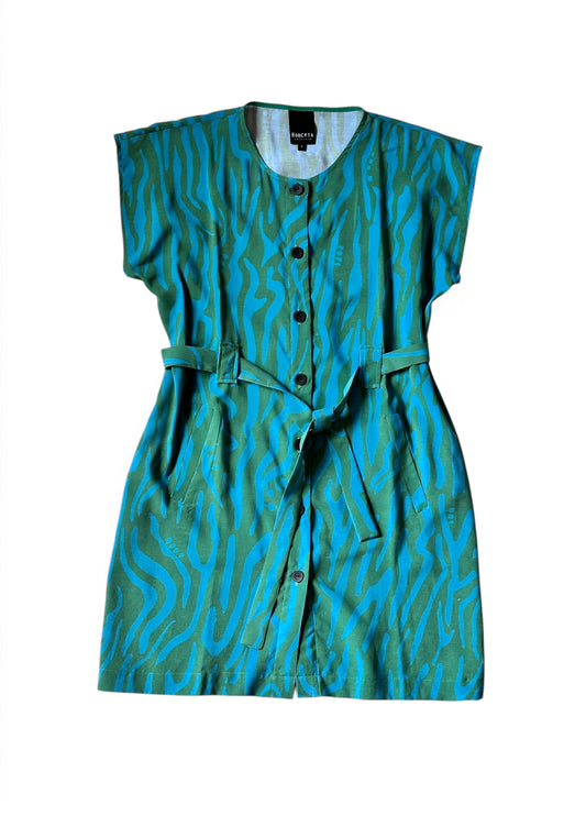 VESTIDO OVER ALGAS VERDE