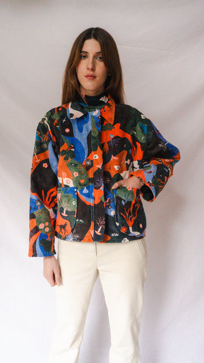 CHAQUETA ACOLCHADA BOSQUE MAGICO