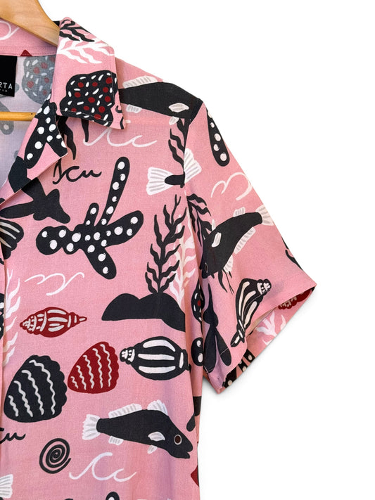 GUAYABERA PECES ROSA