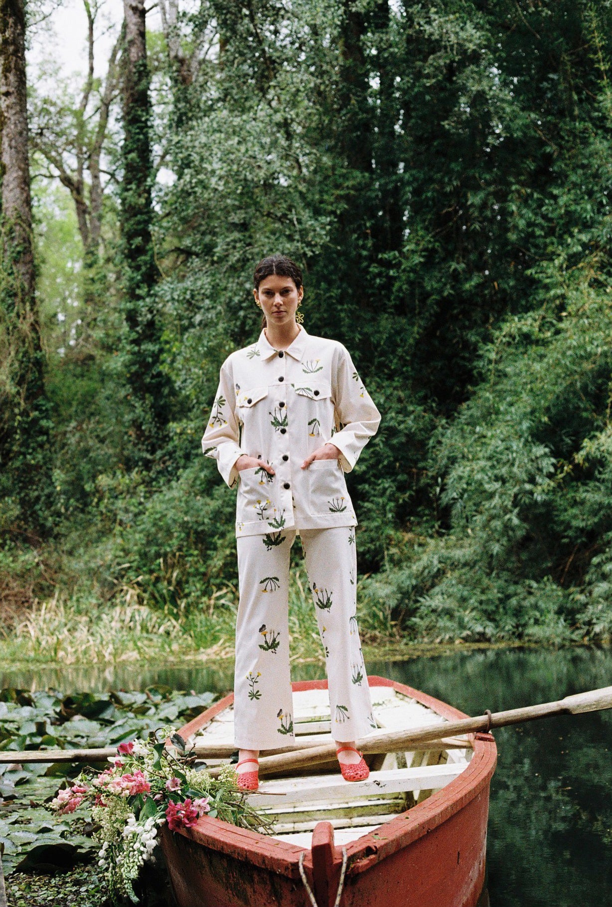 PANTALON TUBO DIENTE DE LEON