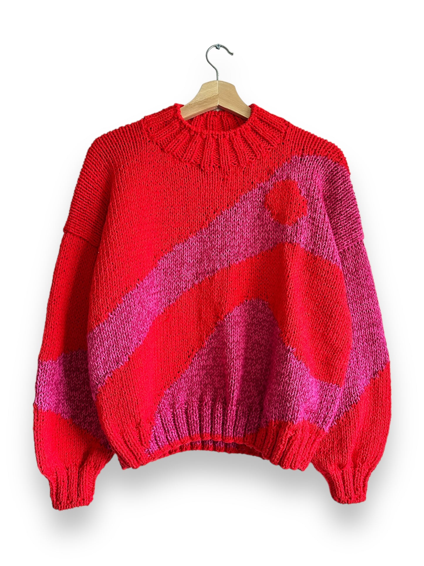 SWEATER SOL ROJO FUCSIA