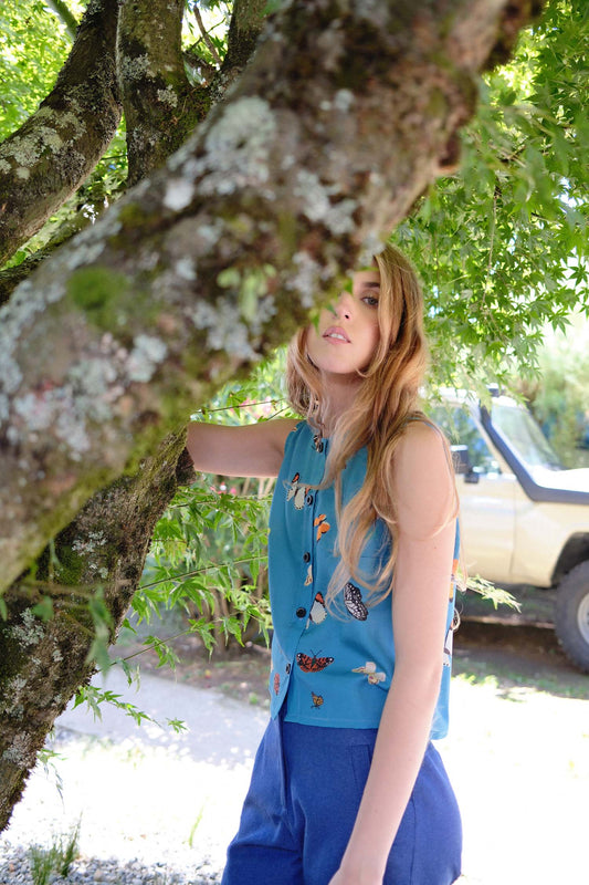 TOP CALIZ MARIPOSAS CELESTE