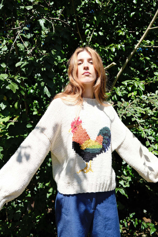 SWEATER GALLO CORTO CRUDO