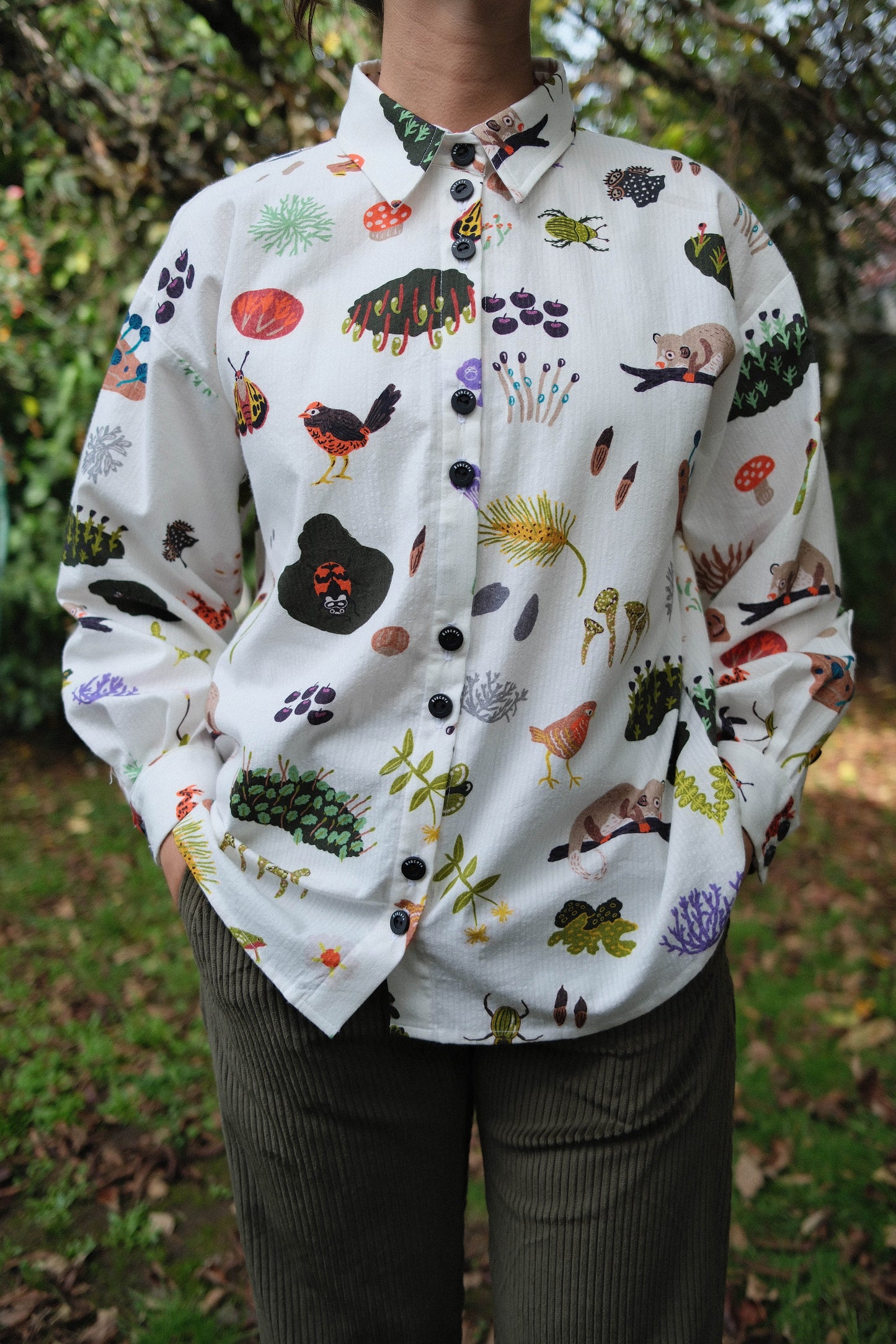 CAMISA GLOBO MICROBOSQUE