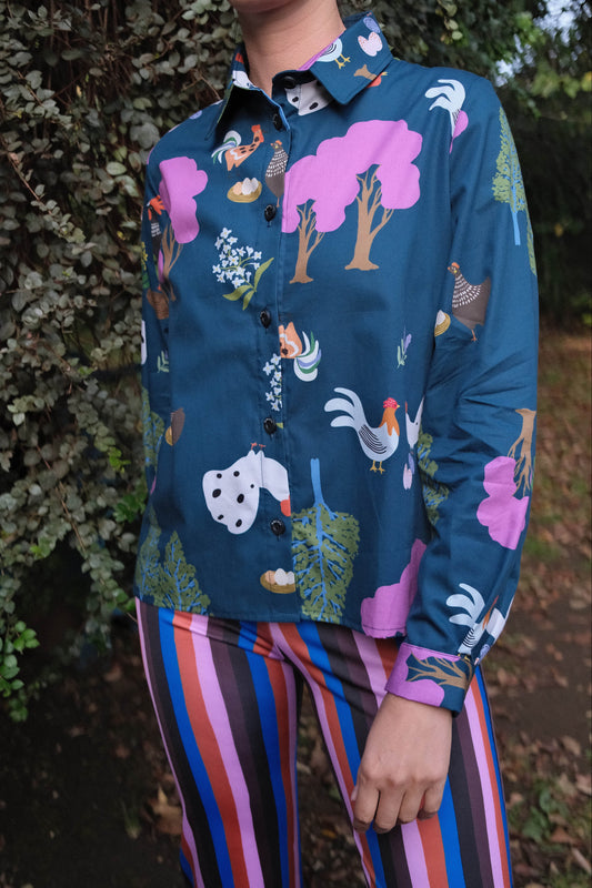 CAMISA BOTONERA GALLINERO MANGA LARGA