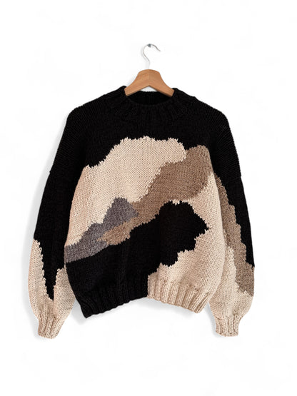 SWEATER ROCAS GRIS BEIGE