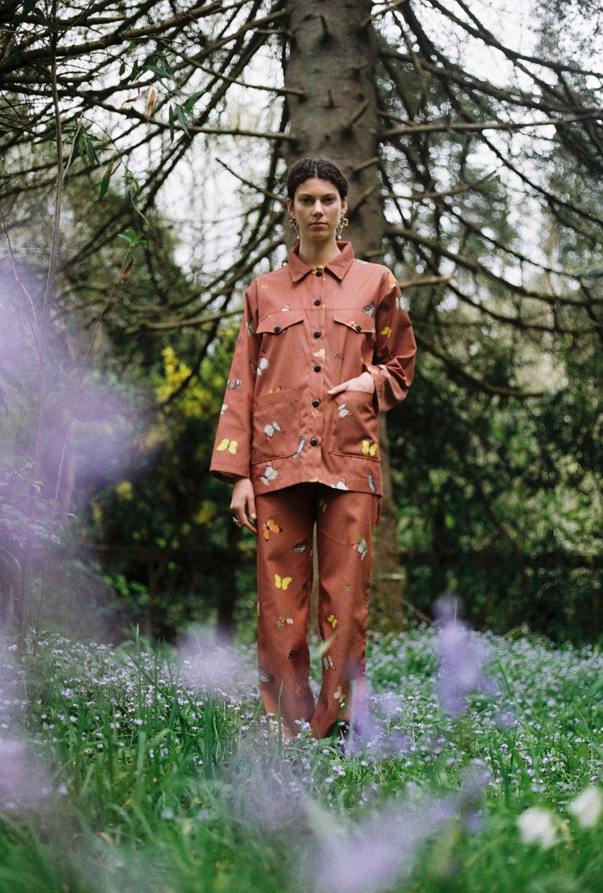 CHAQUETA POOL LARGA MARIPOSAS MANJAR