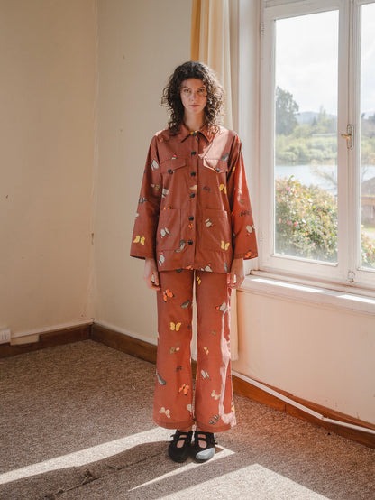 CHAQUETA POOL LARGA MARIPOSAS MANJAR