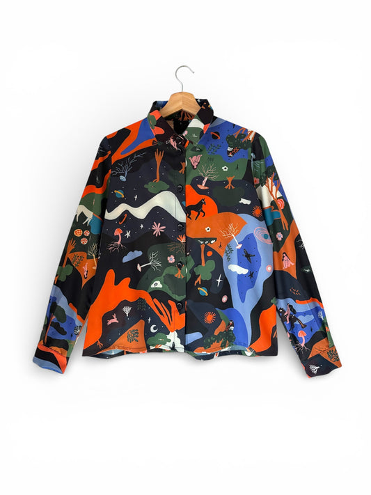 CAMISA BOTONERA CORTA BOSQUE MÁGICO