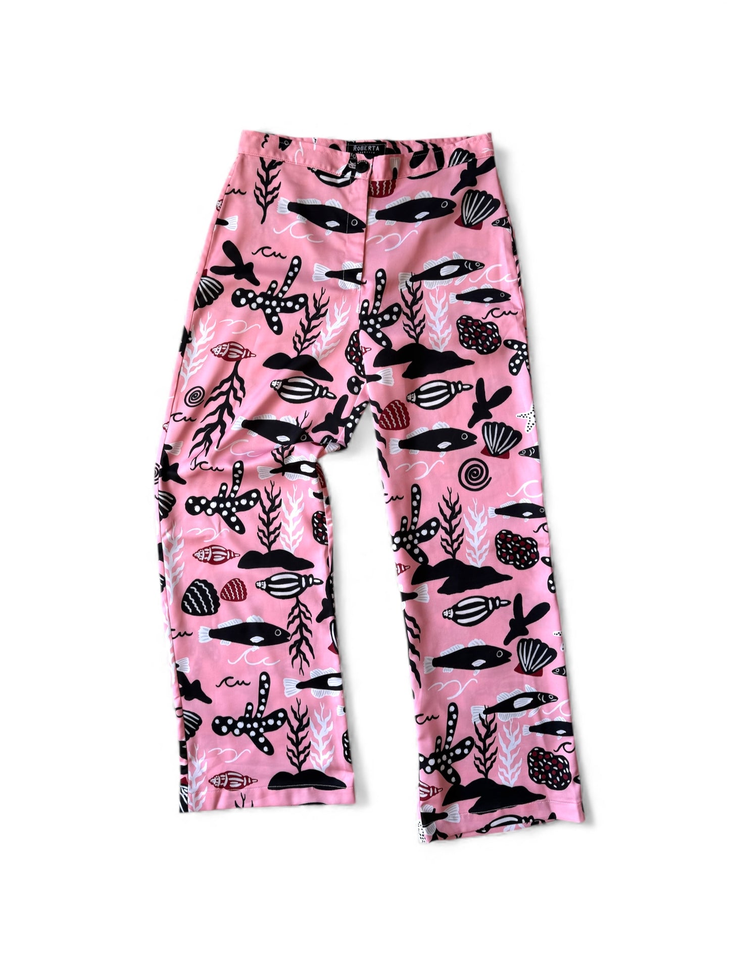 PANTALON TUBO PECES ROSA
