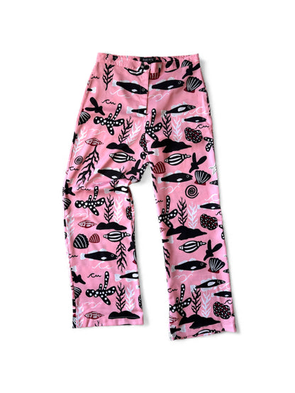 PANTALON TUBO PECES ROSA