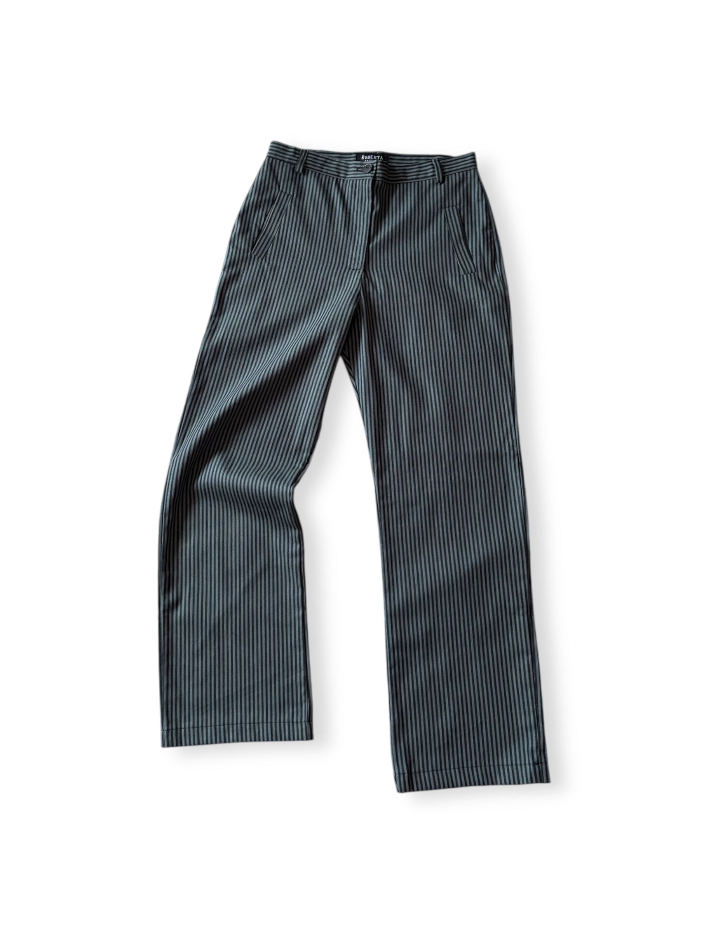 PANTALON RECTO RAYAS VERDE