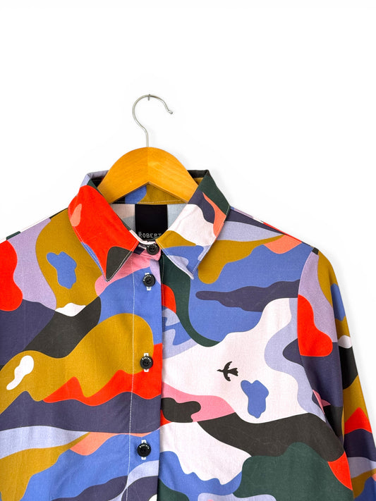 CAMISA METRIX VOLCANES AZUL