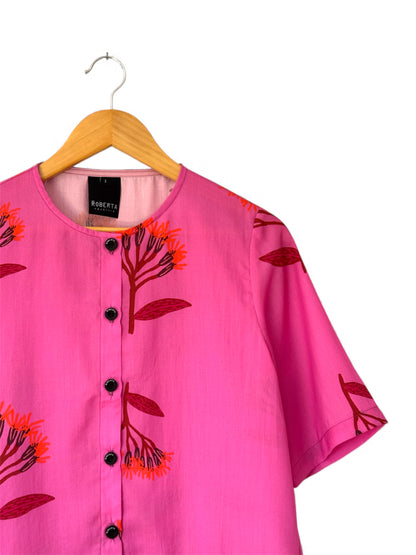 TOP LOLA FLORES FUCSIA