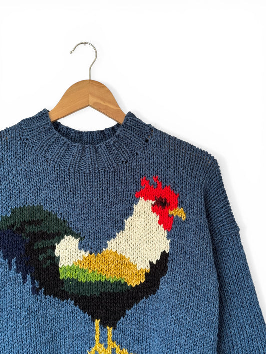 SWEATER GALLO CORTO AZUL