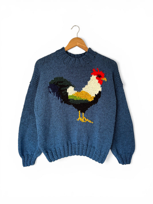 SWEATER GALLO CORTO AZUL