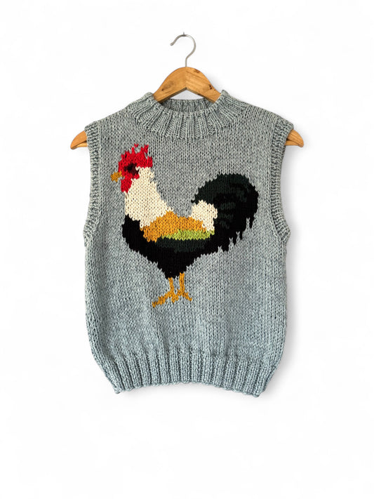 SWEATER SIN MANGAS GALLO