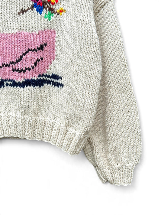 SWEATER CISNE ROSA CRUDO
