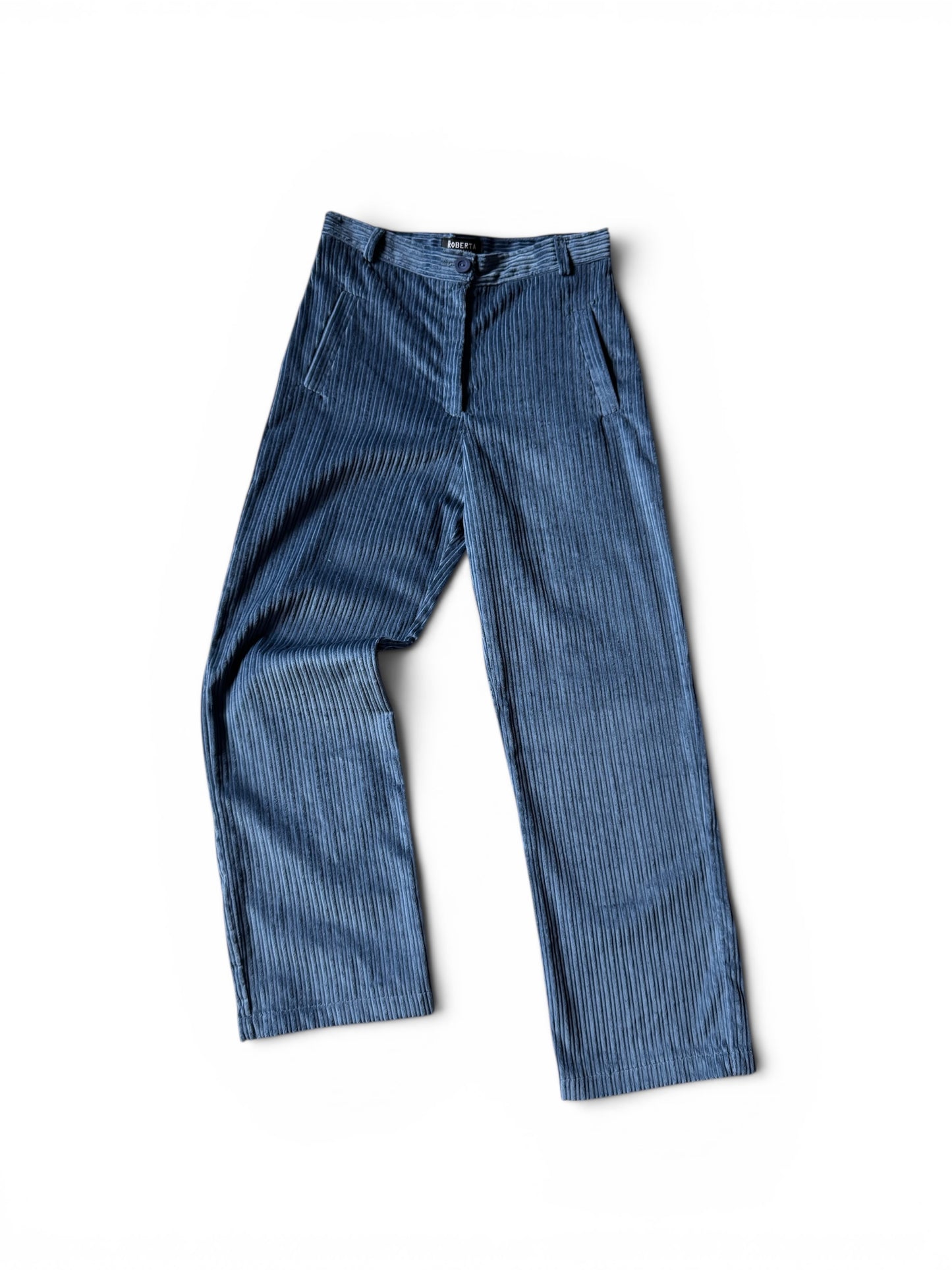 PANTALON COTELE RECTO AZUL JEANS