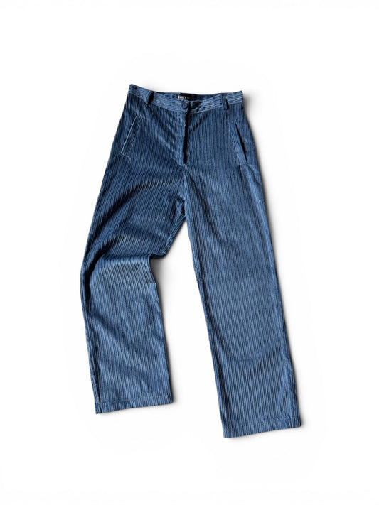 PANTALON COTELE RECTO AZUL JEANS