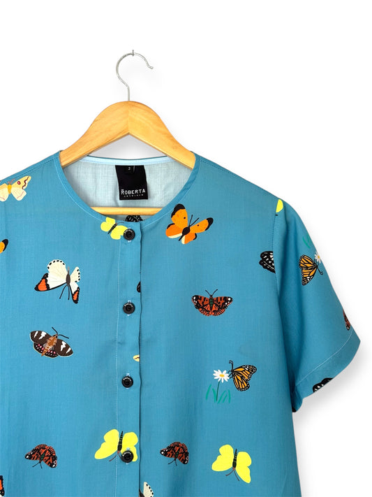 TOP LOLA MARIPOSAS CELESTE