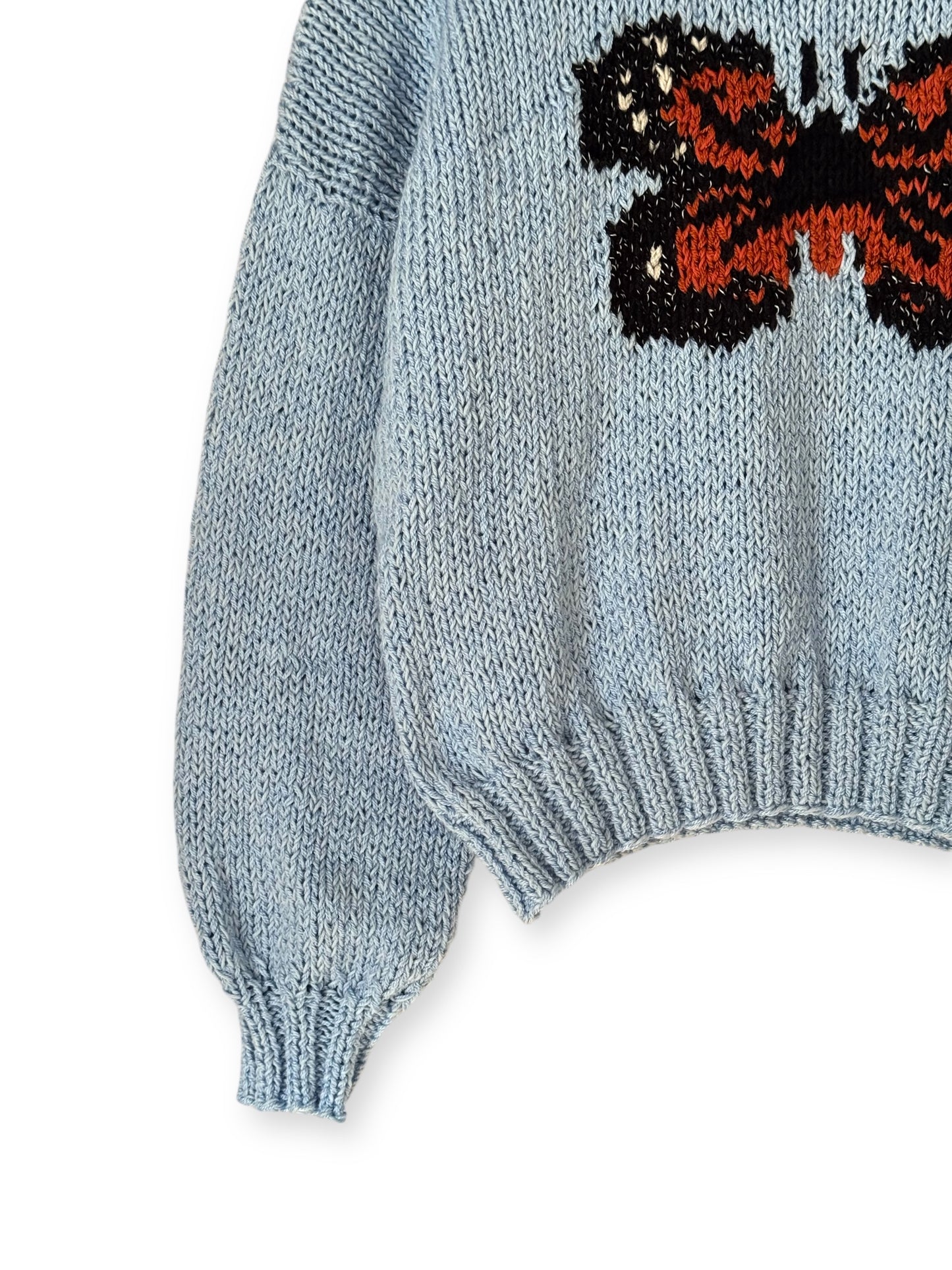 SWEATER MARIPOSA MONARCA CELESTE