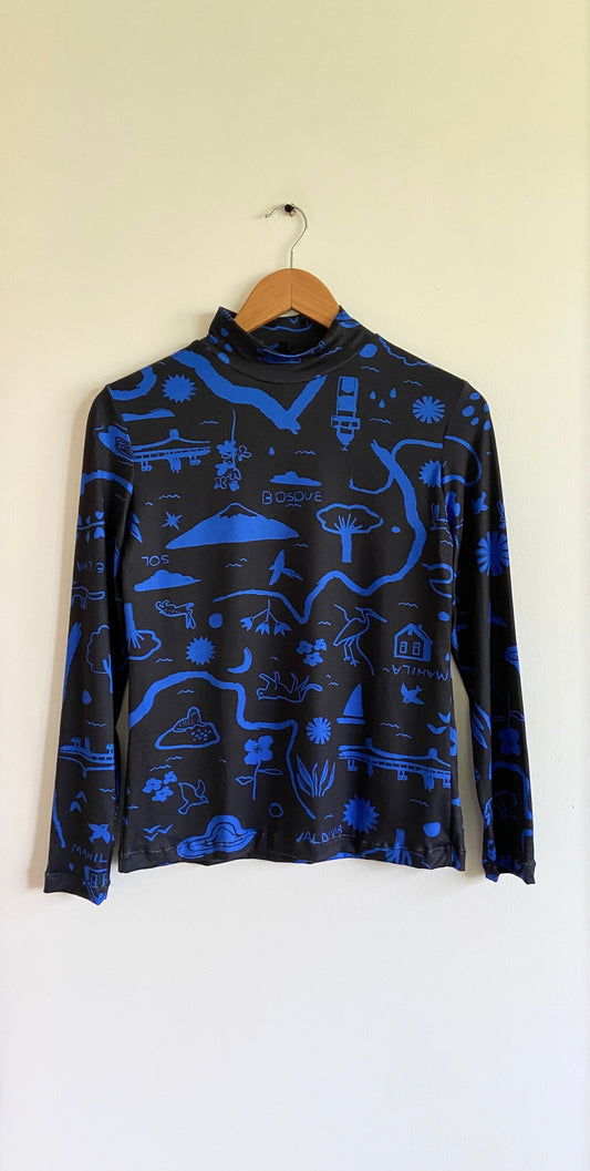 BEATLE MAPA AZUL