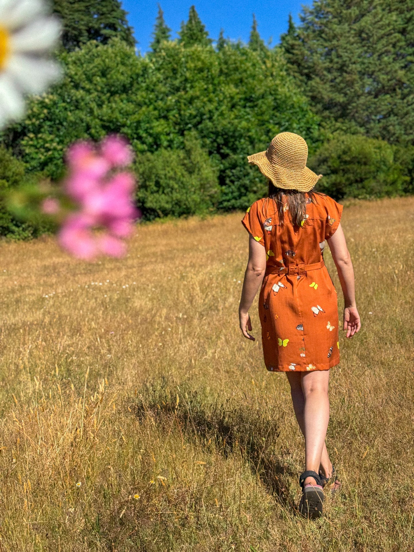 VESTIDO OVER MARIPOSAS MANJAR