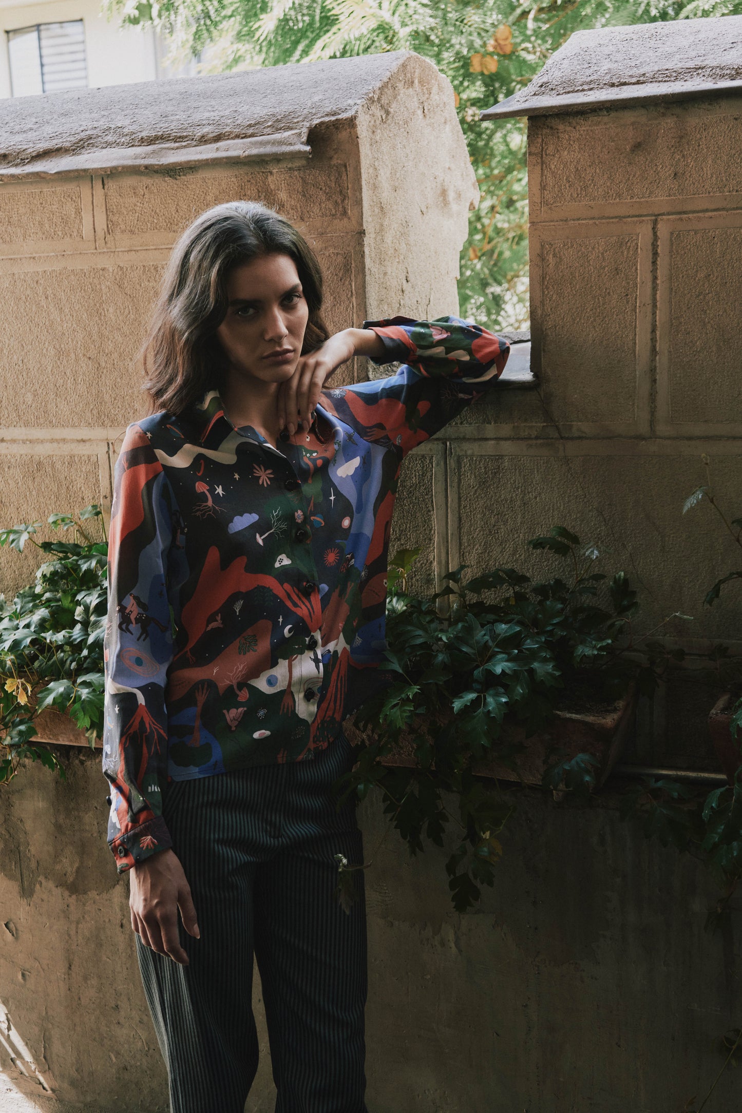 CAMISA BOTONERA CORTA BOSQUE MÁGICO