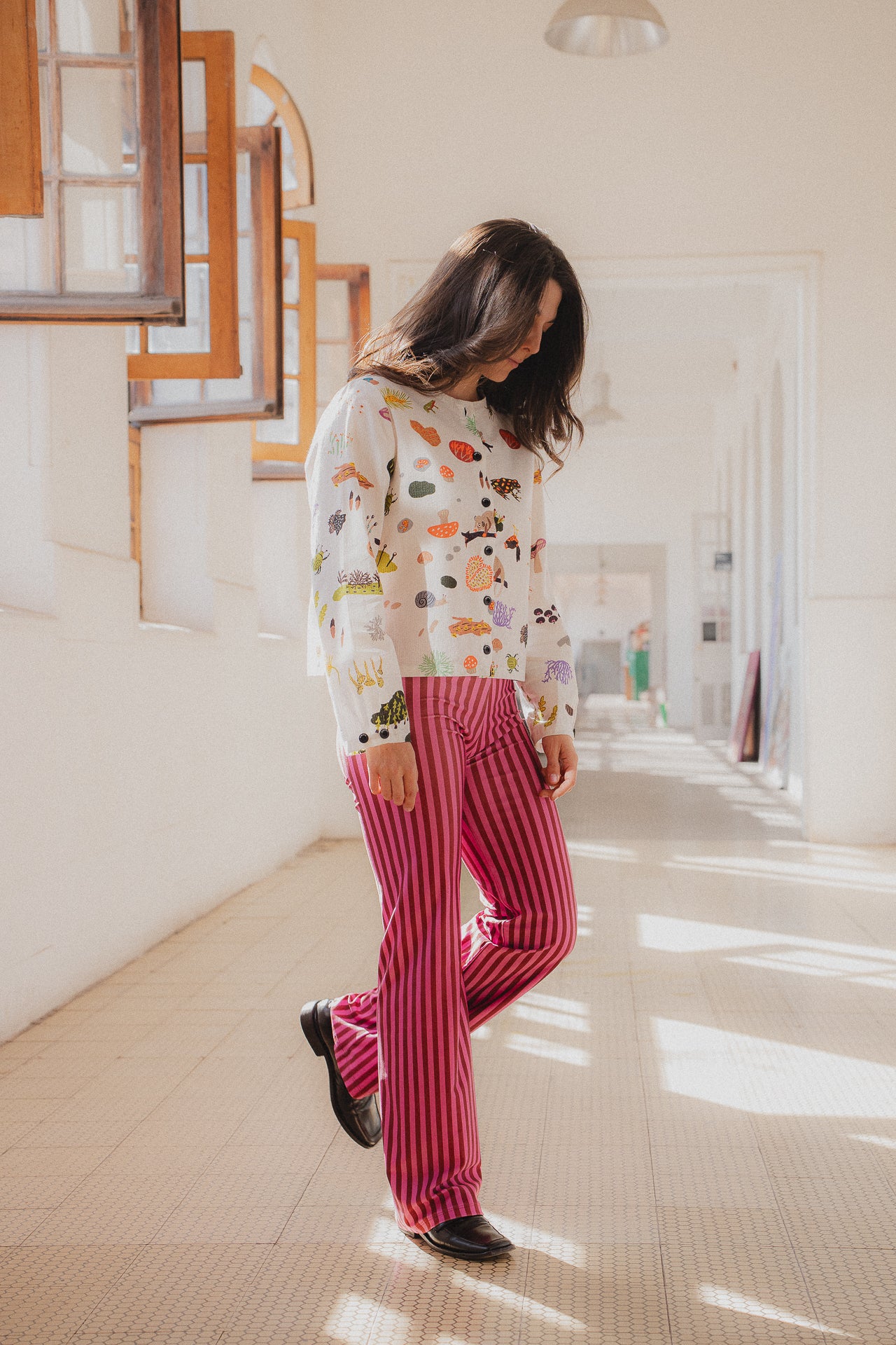 TOP LOLA MICROBOSQUE MANGA LARGA