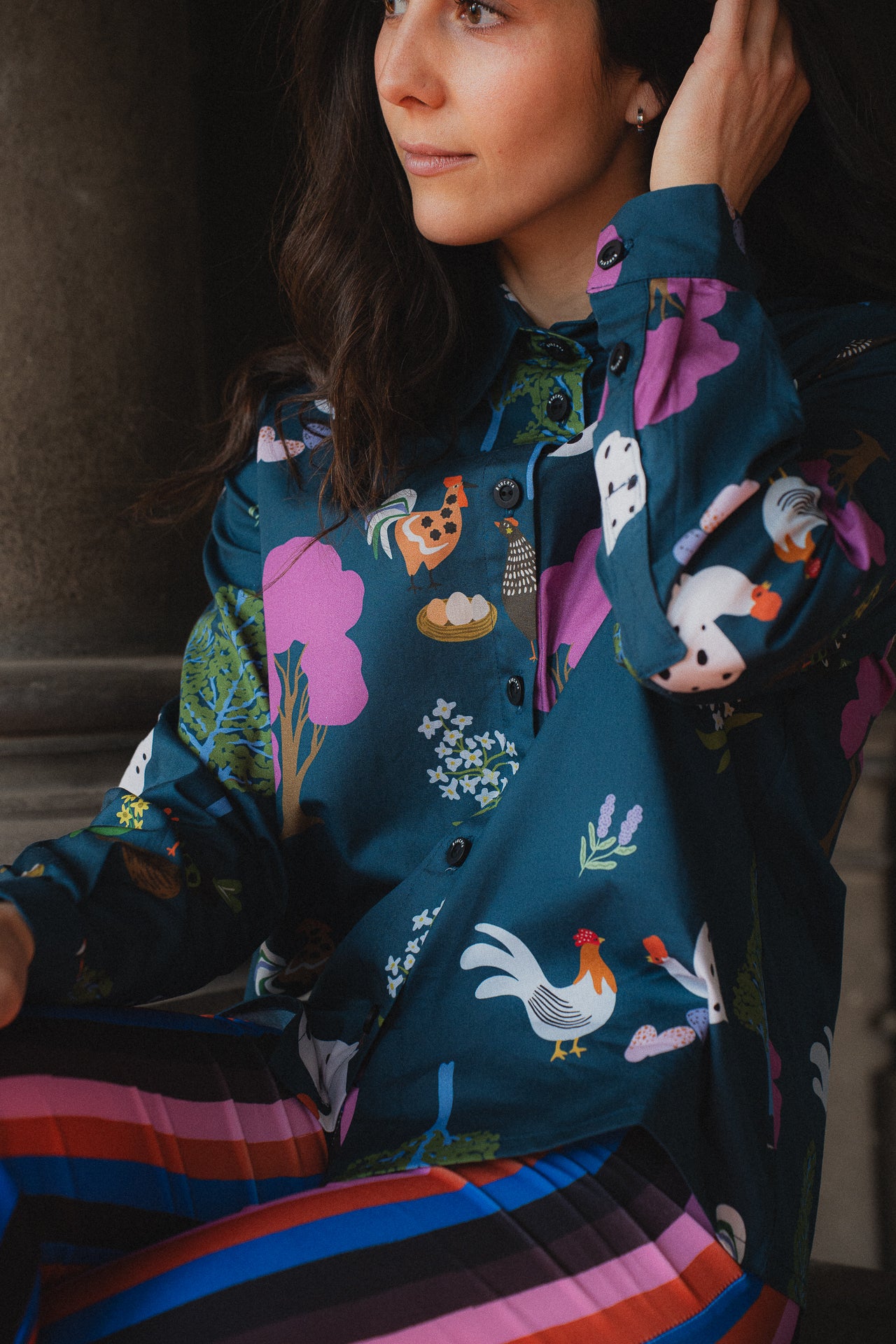 CAMISA BOTONERA GALLINERO MANGA LARGA