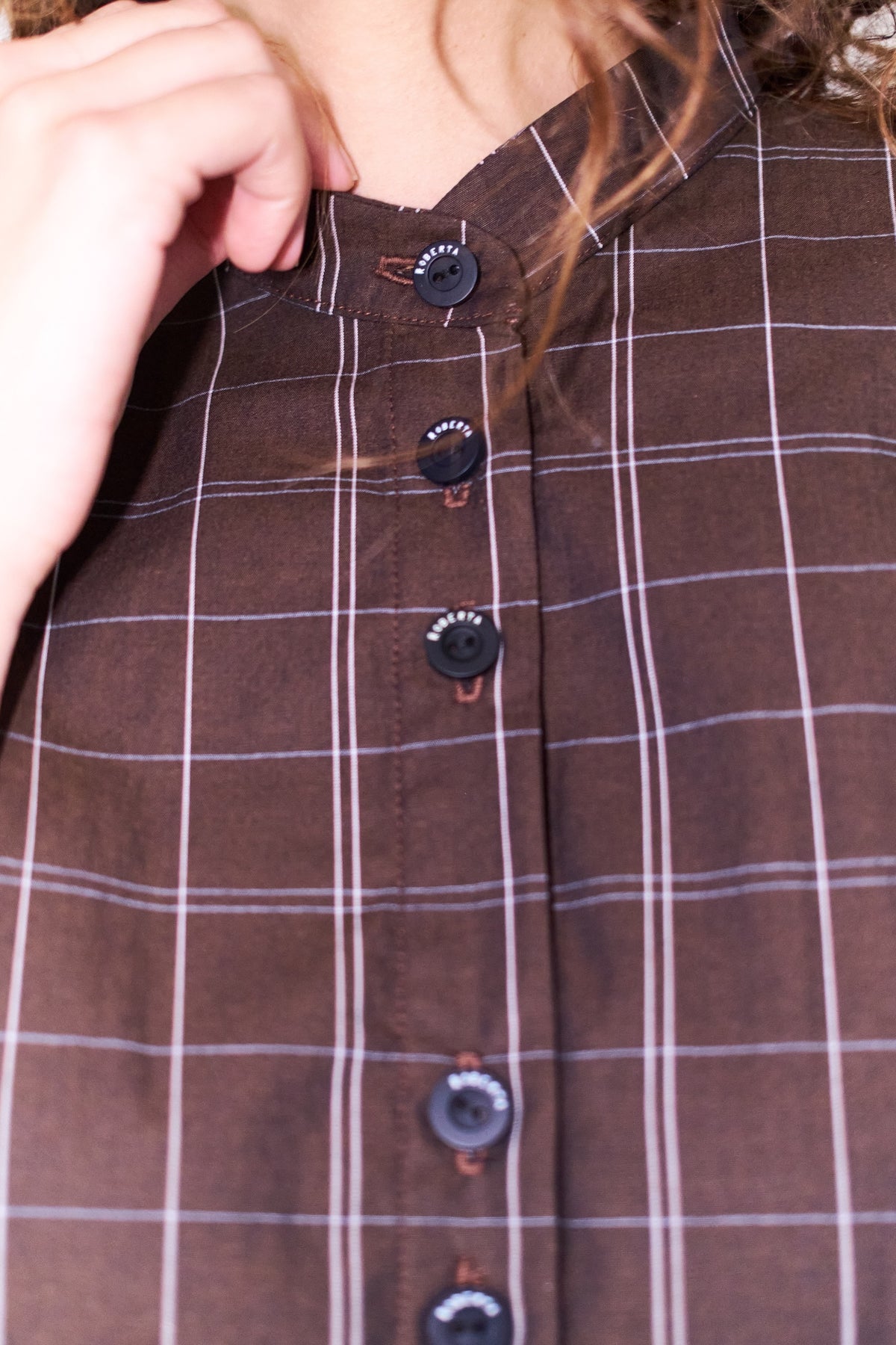 CAMISA GLOBO MAO ESCOCES CAFE