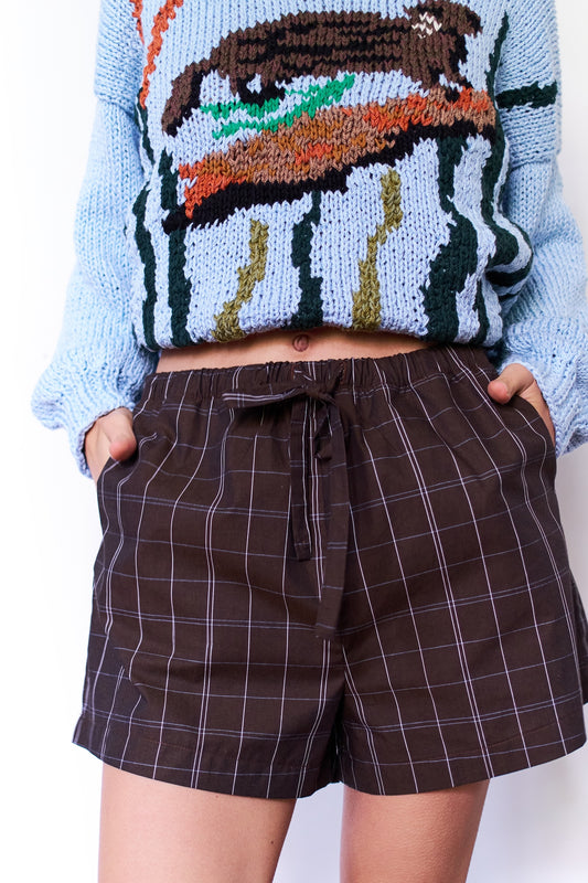 SHORT AMARRAS ESCOCES CAFE