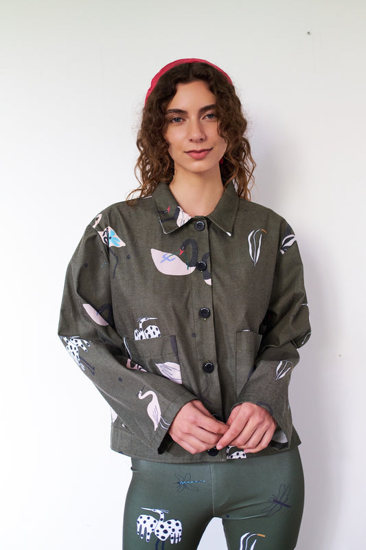 CHAQUETA POOL GARZA VERDE